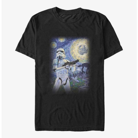 Star Wars Other - VFIFTHSUN Star Wars stormtrooper Droid Starry Night Van Gogh graphic tee XL